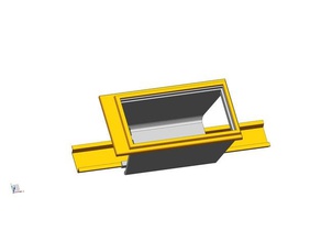 voltmeter holder din rail diy mount rails solar voltometer 3d print model - Mito3D