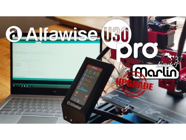 alfawise u30 pro marlin + screen fw software 3d printer parts printing slash fan duct filament firmware 3D print model - Mito3D