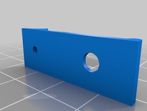 anet extrusora de filamento guia plano fundo mais amplo buraco Impressora 3d peças 3d print model - Mito3D