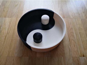 yin&yang bowl decor 3d print model - Mito3D