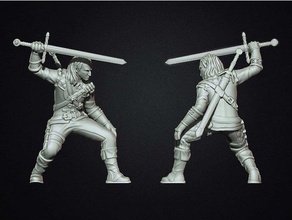 witcher geralt rivia people 3dmodel 3d printing armor character fantasy manticore miniature model rpg game sculpture strategy tabletop gaming 3d print model - Mito3D