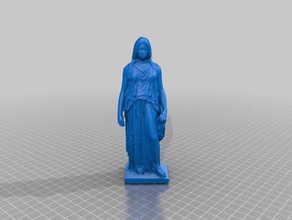grecochin sculptures china chiton female greek statue 3d print model - Mito3D