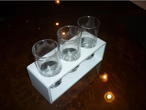 shots stand containers container glass 3d print model - Mito3D