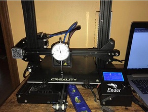 harbor freight dial indicator bed leveling mount ender 3 style hot ends w gcode 3d printer accessories 3d print model - Mito3D