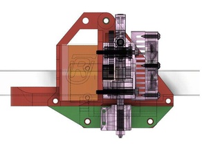 titan aero Vulkan mgw9 x-Träger 3d-Drucker Teile verstellbare gt2 cr10 cr10s creality e3d e3d-hotend e3d-v6 3d print model - Mito3D