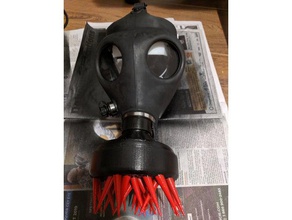 israeli gas mask filter spikes costume 3d print model - Mito3D
