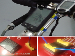 speedo ziptie mount bracket sport & outdoors bicycle speedometer bike 3d print model - Mito3D