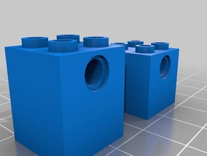 lego tren de la inclinación apoyo juguetes construcción 3d print model - Mito3D