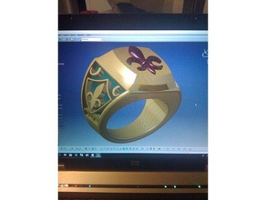 ring y z k rings 3d print model - Mito3D