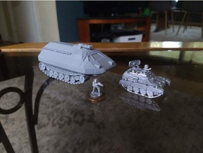 tortoise apc games 15mm armor miniatures science fiction scifi space vehicle transport wargame wargames wargaming 3d print model - Mito3D