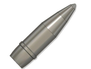 25mm m794 practice projectile models chain gun auto cannon bullet bullets bushmaster m242 machine rounds 3d print model - Mito3D