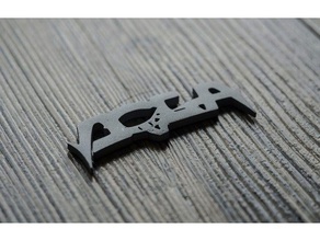 doga logo de porte-clés la bande le tchèque un trousseau clés métal musique rock 3d print model - Mito3D