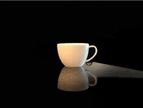 semplice tazza arredamento di caffè 3d print model - Mito3D