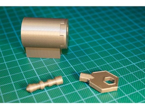 split-key-lock hobby lock 3d print model - Mito3D