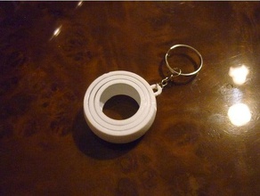 gyro keychain keychains gyroscope 3d print model - Mito3D