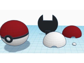 pokeball ender bouton de trou retour imprimante 3d accessoires 3 pokemon 3d print model - Mito3D
