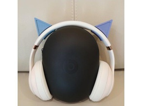 gato de orejas studio 3 auriculares accesorios beats los oídos 3d print model - Mito3D
