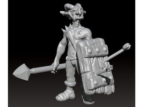 miniature - goblin soldier 2017 toy & game accessories dnd miniatures pathfinder rpg 3d print model - Mito3D