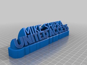 ua ms Schilder & logos kundengebundene 3d print model - Mito3D