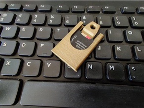 carte sd keychain holder trou de réinstallation porte-clés 3d print model - Mito3D