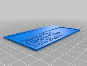 meu personalizados filamento swatch sistema amostras prateado Impressora 3d acessórios personalizado 3d print model - Mito3D