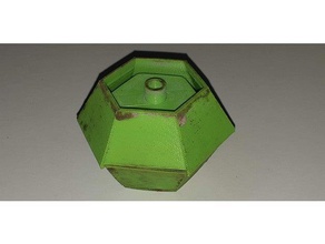 hexagon planter concrete mold outdoor & garden 3d print model - Mito3D