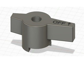 reemplazo de la válvula cierre perilla manija las piezas repuesto pieza 3d print model - Mito3D