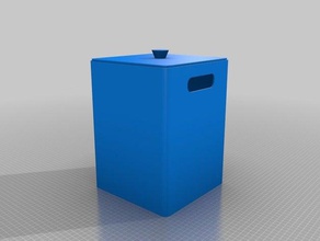 my customized small waste basket 3d printer accessories 3d print model - Mito3D