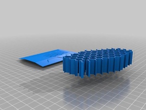 alimentatore meanwell della copertura di caso La stampa 3d il coperchio a nido d'ape industriale psu 3d print model - Mito3D