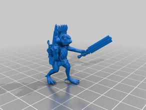 2 uzay kertenkeleler oyuncaklar ve oyunlar 28 mm lizardmen scifi warhammer 40k 3d print model - Mito3D