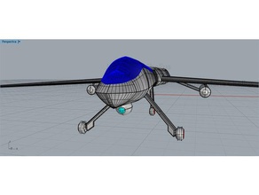 dron vehicles aircraft airplane aurikadesign drone drones dunext vehicle 3d print model - Mito3D
