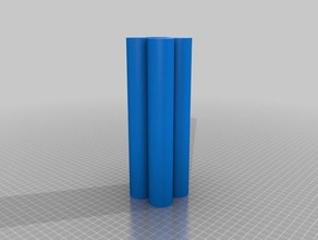 my customized support poles speaker stand audio 3d print model - Mito3D