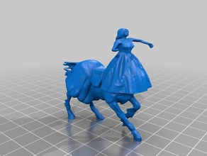 centauro vestido jogos dnd pathfinder tampo de mesa 3d print model - Mito3D