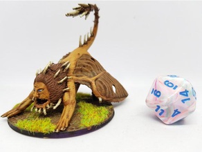 manticore 28mm tabletop roleplaying creatures dnd miniature miniatures 3d print model - Mito3D