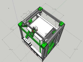 blv cubo cinemática três eixo-z do conjunto suporte active cama de nivelamento Impressora 3d peças auto mgn 3d print model - Mito3D
