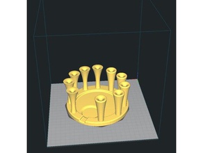 supporto pinceaux droit organizzazione 3d print model - Mito3D