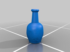 patentli flask oyunlar şişe dnd frostgrave şifa pathfinder zehir iksir token 3d print model - Mito3D