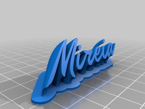 mireia office personalizado 3d print model - Mito3D
