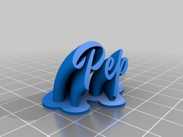 pep de la oficina personalizado 3D print model - Mito3D