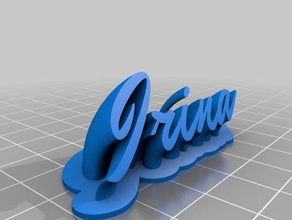 irina office personalizado 3d print model - Mito3D