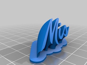 mis office customized 3d print model - Mito3D