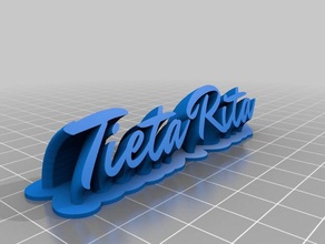 tieta rita office personalizado 3d print model - Mito3D