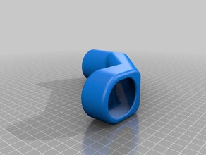 80mm schnelle 6090 cnc-Staub-Schuh tools cnc Staub Staub-Sammler Vakuum-adapter 3d print model - Mito3D