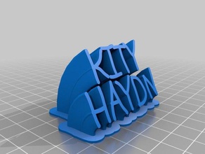 kity2 de la oficina personalizado 3d print model - Mito3D