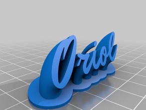 oriol de la oficina personalizado 3d print model - Mito3D