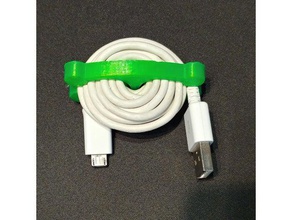 usb-Kabel Kabel Halter Aufwickler - Organisation 3d print model - Mito3D