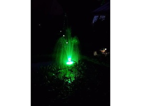 fontain illumination outdoor & garden arduino fontaine lamp neopixel pond fountain remote control waterspout 3d print model - Mito3D