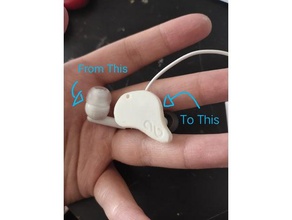 personalizado iem auriculares el audio de botón los 3d print model - Mito3D