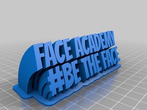 yüz Akademisi ofis özelleştirilmiş 3d print model - Mito3D