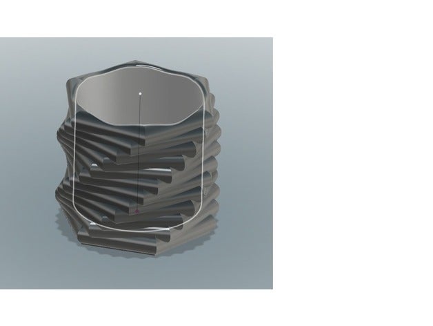 Topf crayon Dekor cache-pot pot 3D print model - Mito3D